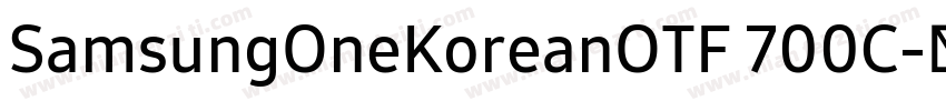 SamsungOneKoreanOTF 700C字体转换